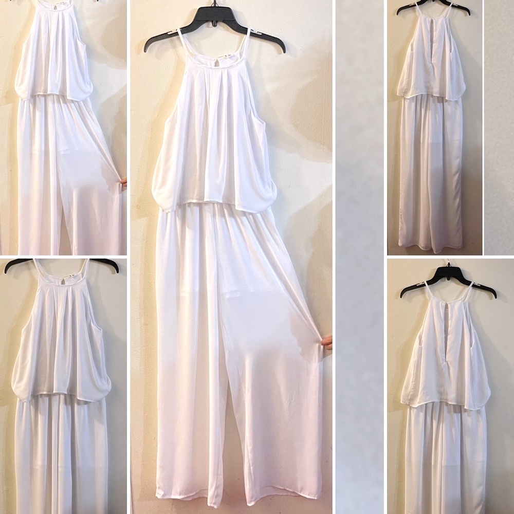 Cropped Overlay Jumpsuit